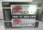 New Vintage K-line O27 Gauge Cast Twin "a" Alco Diesel Locomotives & Box. Fixed Price $129.99.