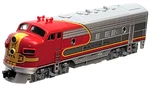 Kato 176-2121 F7A Atsf Diesel Locomotive #40 (tested) W/knuckle Cplrs #2. Fixed Price $139.95.