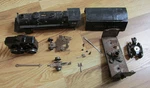 Lionel 1110 Scout Steam Locomotive W/ Tender Post War Black 2-4-2 Parts Only. Fixed Price $14.99.