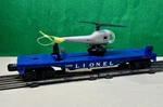Lionel Post War 3419 Navy Helicopter Launching Car Gauge Pre Owned. Fixed Price $68.00.