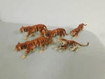 Preiser Scale 1/25 Cat#s 47511-13 Tigers Family X5 For Lgb Lot. Fixed Price $39.99.