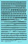 K4 Water Slide Decals Black 1/4 Inch Old English Bible Letter Alphabet. Fixed Price $8.15.