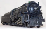 Lionel 736 Berkshire 2-8-4 Steam Engine & 2046W Whistling Tender 1951 Pane Cab. Fixed Price $395.00.