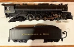 Mth Chesapeake & Ohio 614 Greenbrier Steamer Gauge 3-RAIL Ac Locomotive. Fixed Price $525.00.