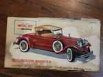 Hubley 1930 Packard Roadster - Classic Metal Kit 1/22 Scale Nib. Fixed Price $35.00.