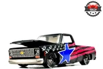1979 Chevrolet Silverado Usa Patriotic 1:64 Scale Diecast Diorama Collector. Fixed Price $19.98.