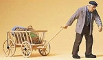 Preiser 45109 Farmer Pulling Hand Cart Figure. Fixed Price $53.86.