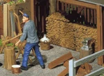 Pola 333213 G Wood Pile And Tools Kit. Fixed Price $10.86.