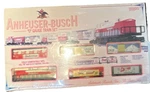 Anheuser-busch Gauge 6-PIECE Starter Train Set Box Car Caboose Locomotive. Fixed Price $150.00.