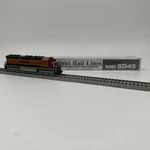 Kato Scale SD45 Diesel Loco Bnsf #5324 W/dcc Steel Rail Lines Custom Paint. Fixed Price $134.96.