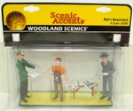 Woodland Scenics A2559 Accents Ned's Newsstand Figures (set Of 4). Fixed Price $34.14.