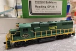 Overland Models Ho Brass OMI-5611 Reading GP39-2 #3407 Needs Repair.. Fixed Price $220.00.