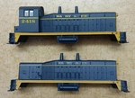 Ho Athearn "santa Fe SW-7" Cow & Calf Switcher Diesel Locomotive Shells.. Fixed Price $21.00.