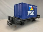 Scale Lgb 4103 Flat Car W/p&o Container G556 Lz. Fixed Price $49.98.