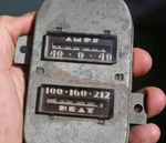 1938 Graham Vintage Amp & Water Temperature Duplex Gauge Cluster. Fixed Price $209.00.