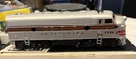 Mantua Ho Scale Burlington 150-A Diesel Train Locomotive. ( 20 ). Fixed Price $25.00.