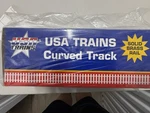 Usa Trains R81100 G Scale 4' Diameter Solid Brass Rail Curved Track (12 Pieces). Fixed Price $150.00.