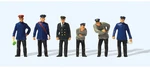 Preiser 12447 Ho Scale German Railway Personnel 1925 PKG(6). Fixed Price $23.99.