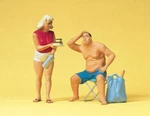 Preiser Figures 1:22.5 Scale 45111 Two Campers People Camping W/ Accessories. Fixed Price $44.50.