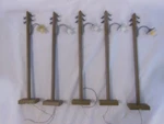 Pola 970 Lgb Wooden Pole Lamps Lot Of 5 Scale. Fixed Price $59.95.