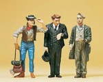 Preiser 45099 G Scale Pedestrians Railroad Conductor & Two Hobos. Fixed Price $52.99.