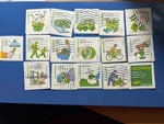 Usa 2011 Used "go Green" Set Of 16 Scott #4524. Fixed Price $5.00.