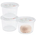 Stackable Pizza Dough Proofing Boxes Container With Lid 1100ML.... Fixed Price $13.08.
