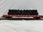 Scale Usa Trains Santa Fe Flat Car Metal Wheels Weighted Load Box. Fixed Price $69.00.