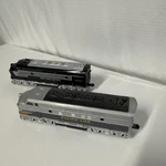 Pair Of Pull Back Plastic Diecast Train Diesel Engines Toys 6.5 Inch Length. Fixed Price $7.99.