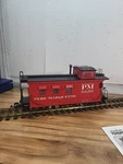 C148 Tac Usa Trains Woodsided Caboose New Open Box Tested Lights Working. Fixed Price $145.50.