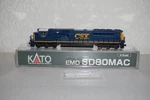 Kato 176-5511 N Scale Csx Dark Future SD80MAC Diesel Locomotive #4594. Fixed Price $109.00.