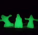 Scale Set Of 3 Standing Glow The Dark Spooky Ghost Figures Boxcar Willie. Fixed Price $12.99.