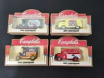Choice Of Vintage Campbell's Soup Die Cast Car. Fixed Price $10.00.