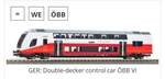 Piko Obb City Jet Control Cab Car 58819 Ho Scale Dc. Fixed Price $120.00.