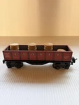 Lionel 2677 Gauge Red Black Freight Pressed Steel Removable Cargo. Fixed Price $28.00.
