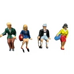 Lehmann Lgb Scale Figures 4 Seated Passengers. Fixed Price $27.00.