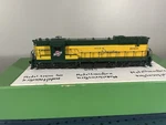 Ho Scale Overland Models Chicago & Northwestern Cnw SD7 OMI-5162 Custom Painted. Fixed Price $400.00.
