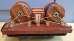 1993 Vintage Scale Lgb Lehmann 2 Axle 6" Flat Car With Load Near Mint. Fixed Price $49.99.