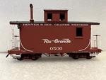 Accucraft Trains ON3 Short Caboose, D&rgw Flying Rio Grande. Fixed Price $109.00.