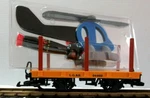 Lehman 94469 Flat Car W/ Flying Helecopter Rare. Fixed Price $98.95.