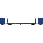 Athearn Ho Scale 60' Bulkhead Flat, Toe #4019. Fixed Price $26.95.