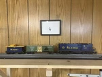 Lionel Alaska Locomotive #1802,CABOOSE + Rare Us Marines #29996 Car Excellent. Fixed Price $250.00.