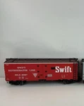 Aristocraft Swift 46227 Gauge Refrigerator Car. Fixed Price $75.00.
