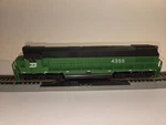 Ahm Ho Scale Alco C-628 Burlington #4355 (lot 113). Fixed Price $30.00.