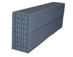 Set Of 2 Ho Scale 48' Ft Shipping Containers - Train Freight Car Piko Stacking. Fixed Price $15.99.
