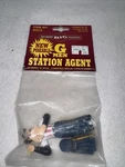 Bachmann Scale Station Agent #92313 Figurine For Train Set Layout Scenery. Fixed Price $10.45.