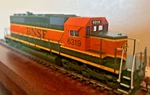 Bnsf SD40 Loco- Dc/dcc Ready Ho Scale " Pumpkin Green Letters New Rtr Oop. Fixed Price $221.95.