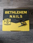 Vintage Bethlehem Steel Nail Box 5 Made Usa Nos. Fixed Price $39.90.