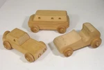3 Vintage Rare Wooden Toy Cars Made Usa By Martin's Omiyage Vermont. Fixed Price $44.95.