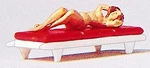Preiser Nude Sun Bather - Model Railroad Figure Ho Scale #29048. Fixed Price $7.61.